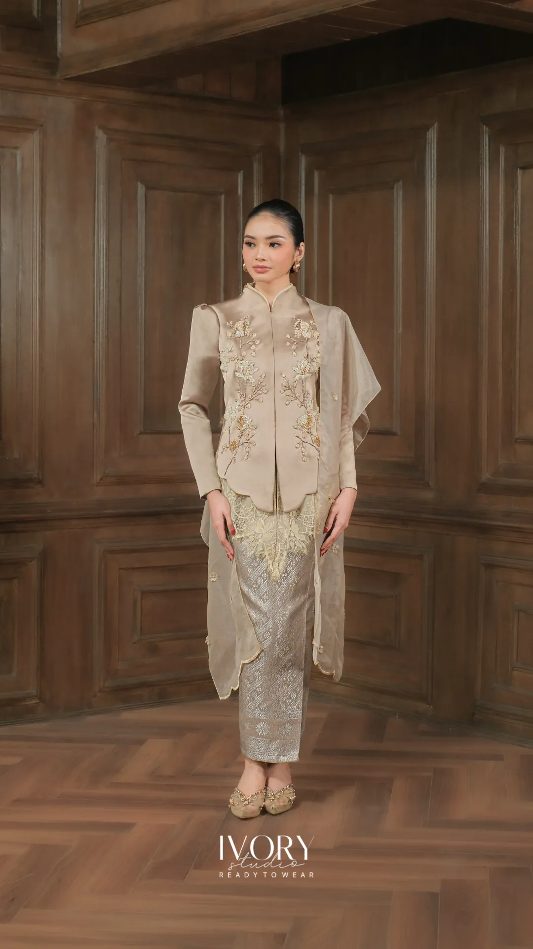 Natuna Mythic Rhythm Dress in Taupe